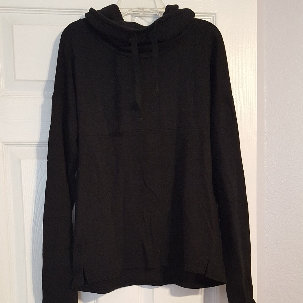 DONATING SOON Black sweatshirt w/ small turtleneck